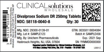 Divalproex Dr 250mg